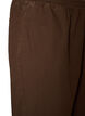 Barrel jeans met hoge taille en elastische tailleband, Bruin, Packshot image number 2