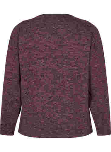 Gemêleerde blouse met tekstprint, Port Royal Mel., Packshot image number 1