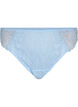 G-string slip met kant en een normale taille, Blauw, Packshot image number 0