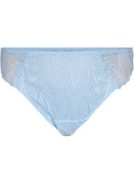G-string slip met kant en een normale taille, Blauw