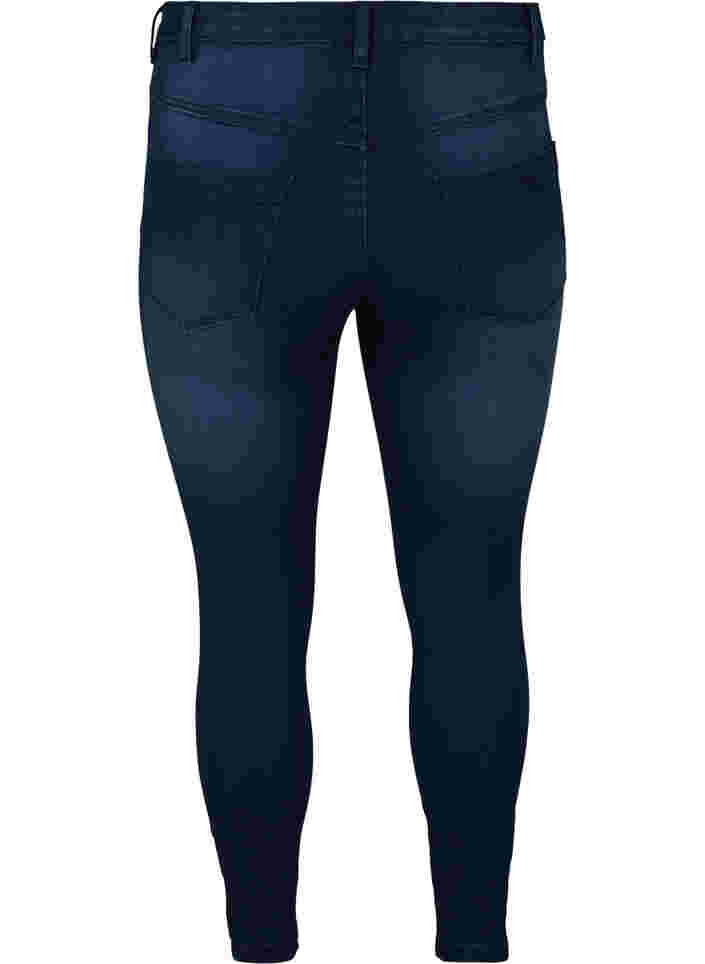 Super slim fit Amy jeans met hoge taille, Blue denim, Packshot image number 1