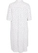 Gestreepte overhemdjurk van viscose, White AOP, Packshot image number 1