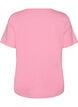 T-shirt met motief, Roze, Packshot image number 1