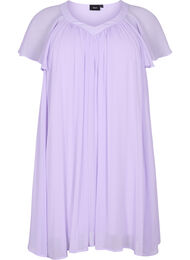 Losse jurk met korte mouwen, Purple Heather, Packshot
