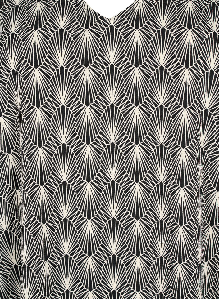 Jurk met V-hals en print, Birch Graphic AOP, Packshot image number 2