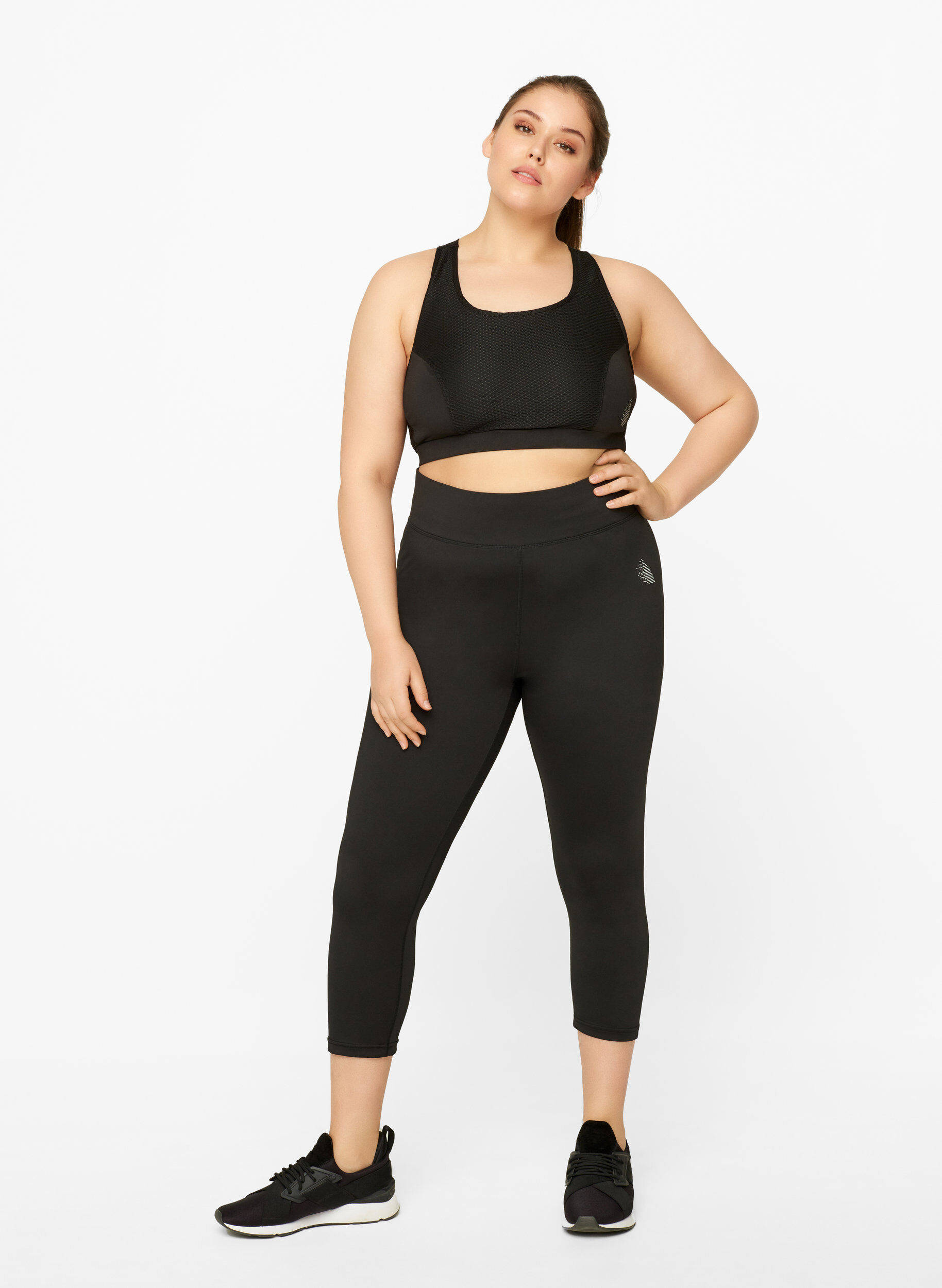 Zizzi Sport legging, Black, Model image number 3