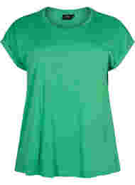 T-shirt met korte mouwen van katoenmix, Kelly Green