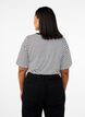 T-shirt met TENCEL&trade; Lyocell en strepen, Wit, Model image number 1