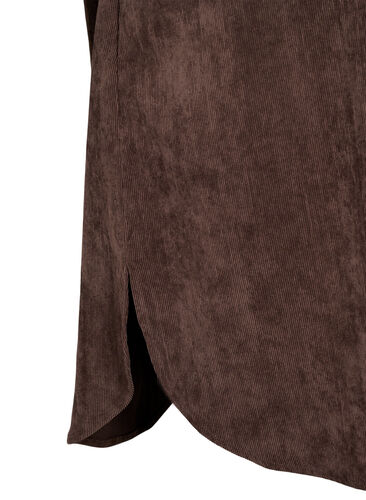 Fluwelen jurk met 3/4 mouwen en knopen, Java, Packshot image number 3