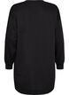 Losse sweatshirtjurk met zakken, Zwart, Packshot image number 1