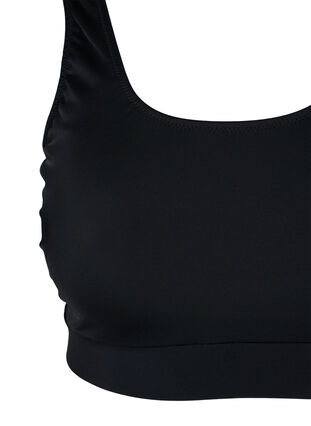 Bikinitop met print en ronde hals, Black, Packshot image number 2