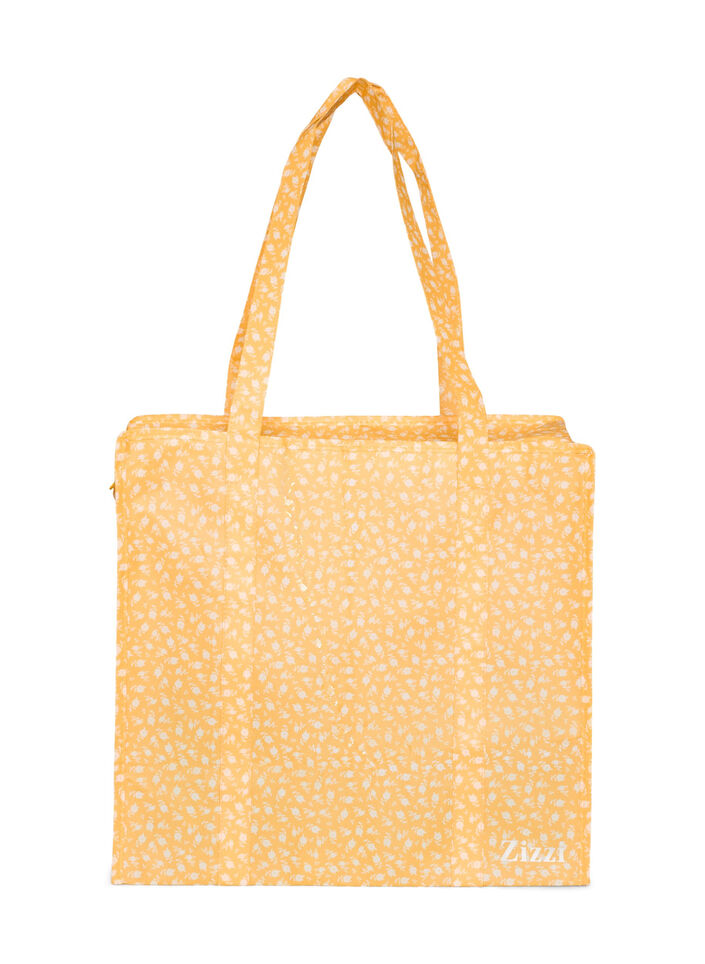 Shoppingtas met ritssluiting, Oranje, Packshot image number 0