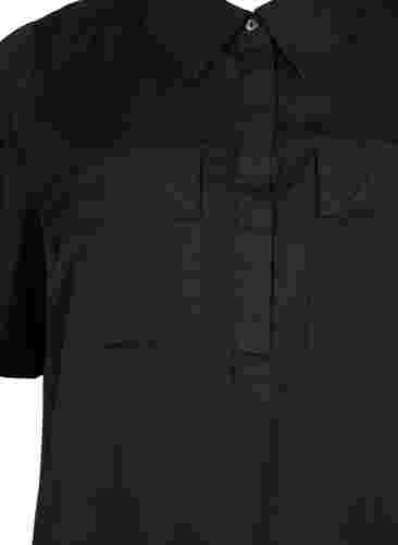 Tuniek met korte mouwen van lyocell (TENCEL™), Black, Packshot image number 2