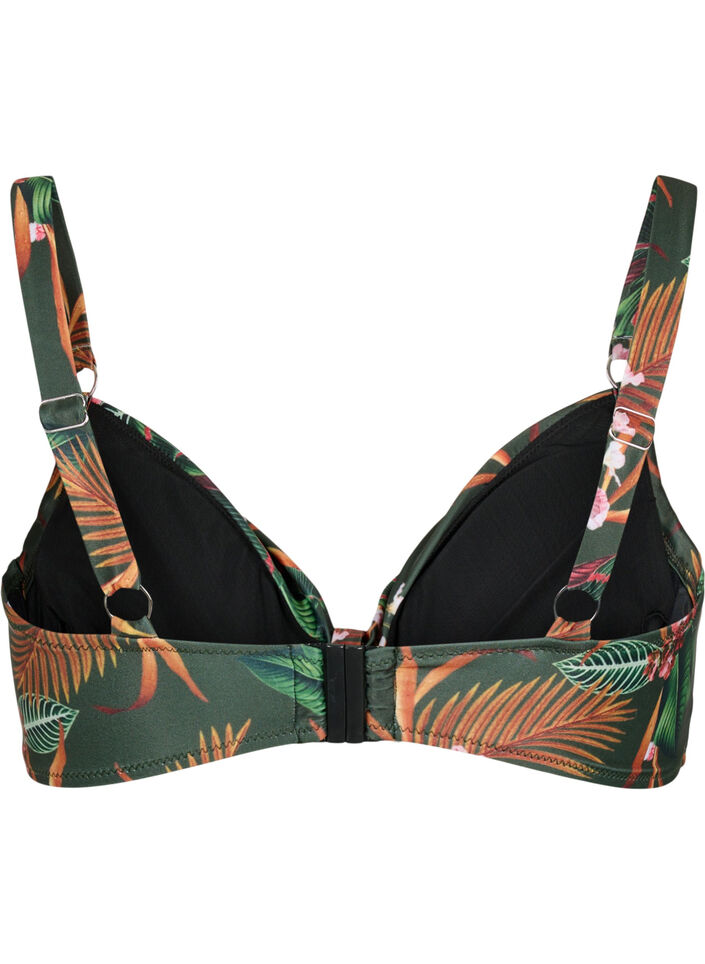 Bikini beugelbeha met print, Groen, Packshot image number 1