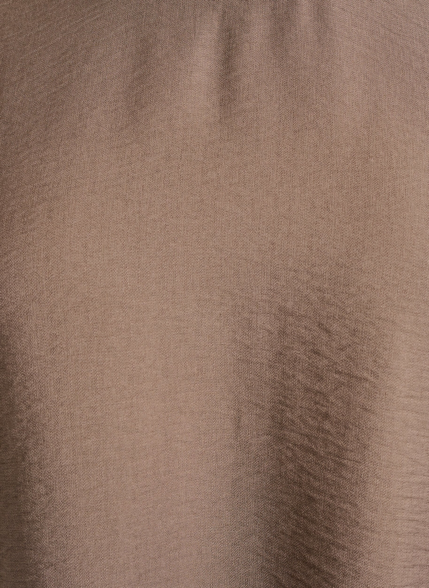 Zizzi Viscose blouse met 1/2 mouwen, Bruin, Packshot image number 2