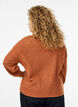Vest van ribtricot met knopen, Oranje, Model image number 2