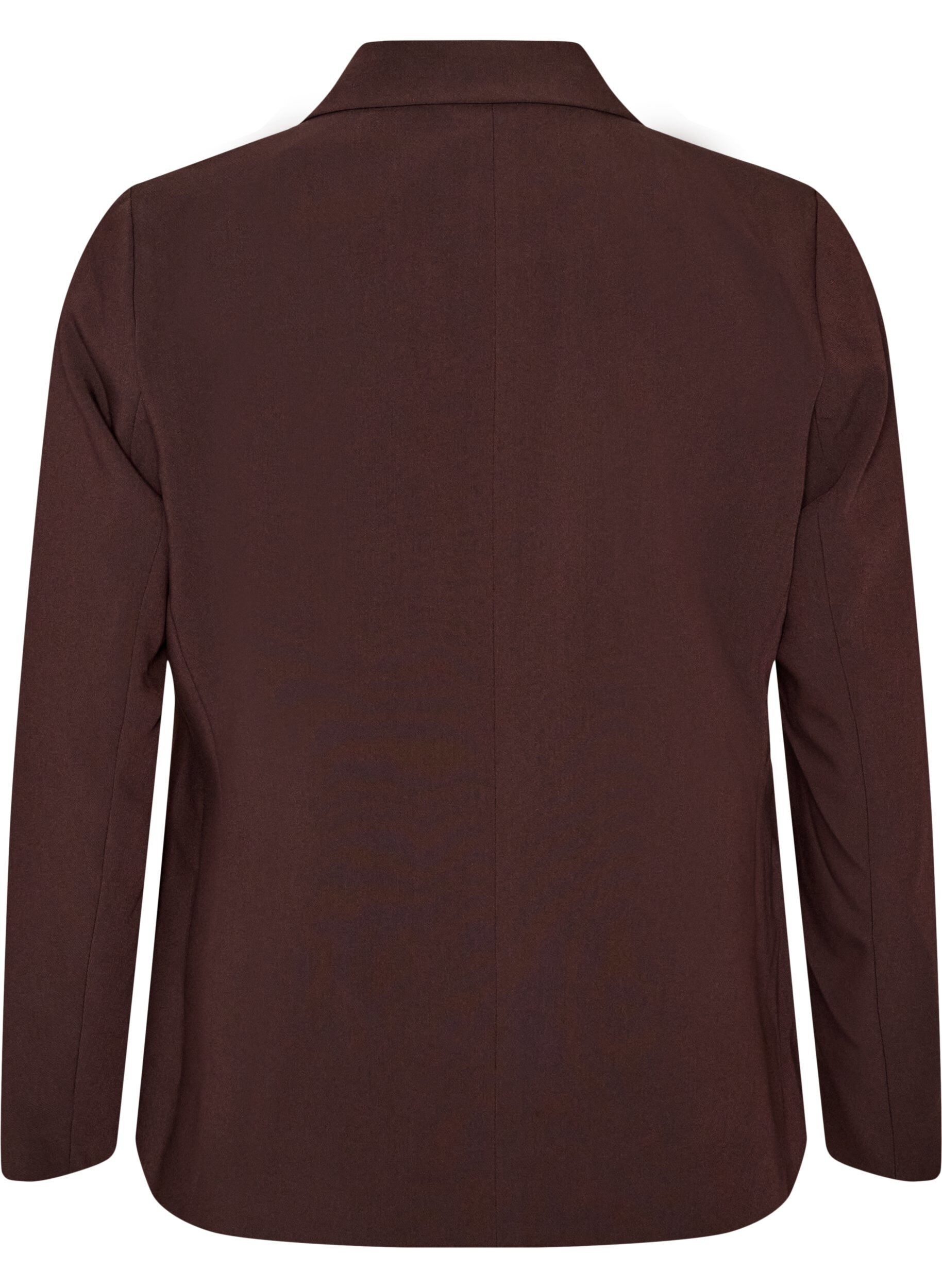 ZizziKlassieke blazer met een enkele knoopsluiting, Bruin, Packshot image number 1