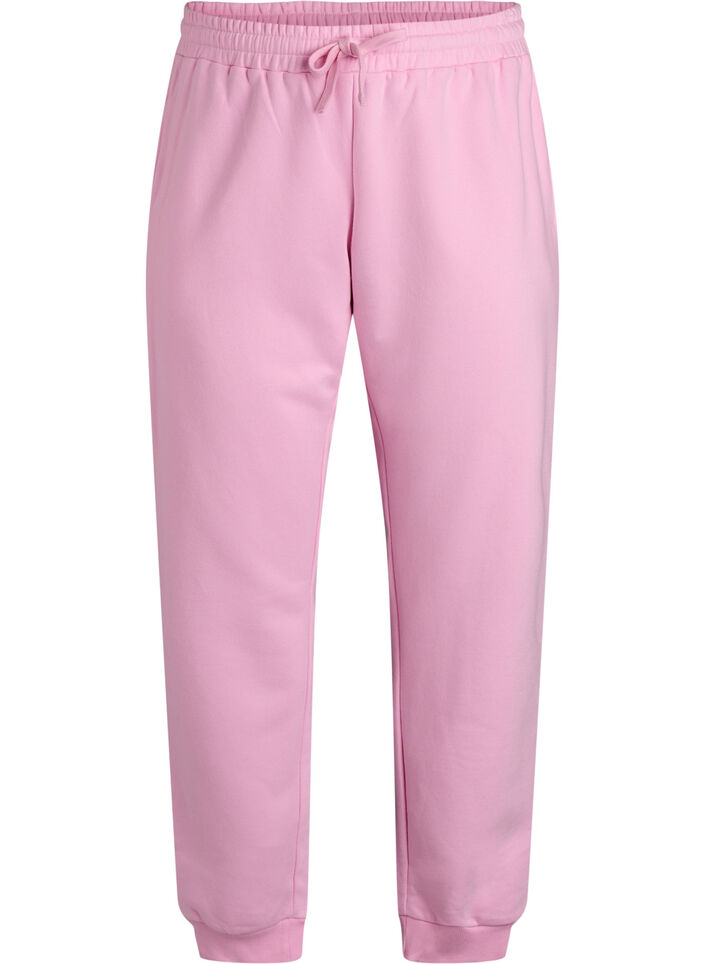 Sweatpants met hoge taille, Roze, Packshot image number 0