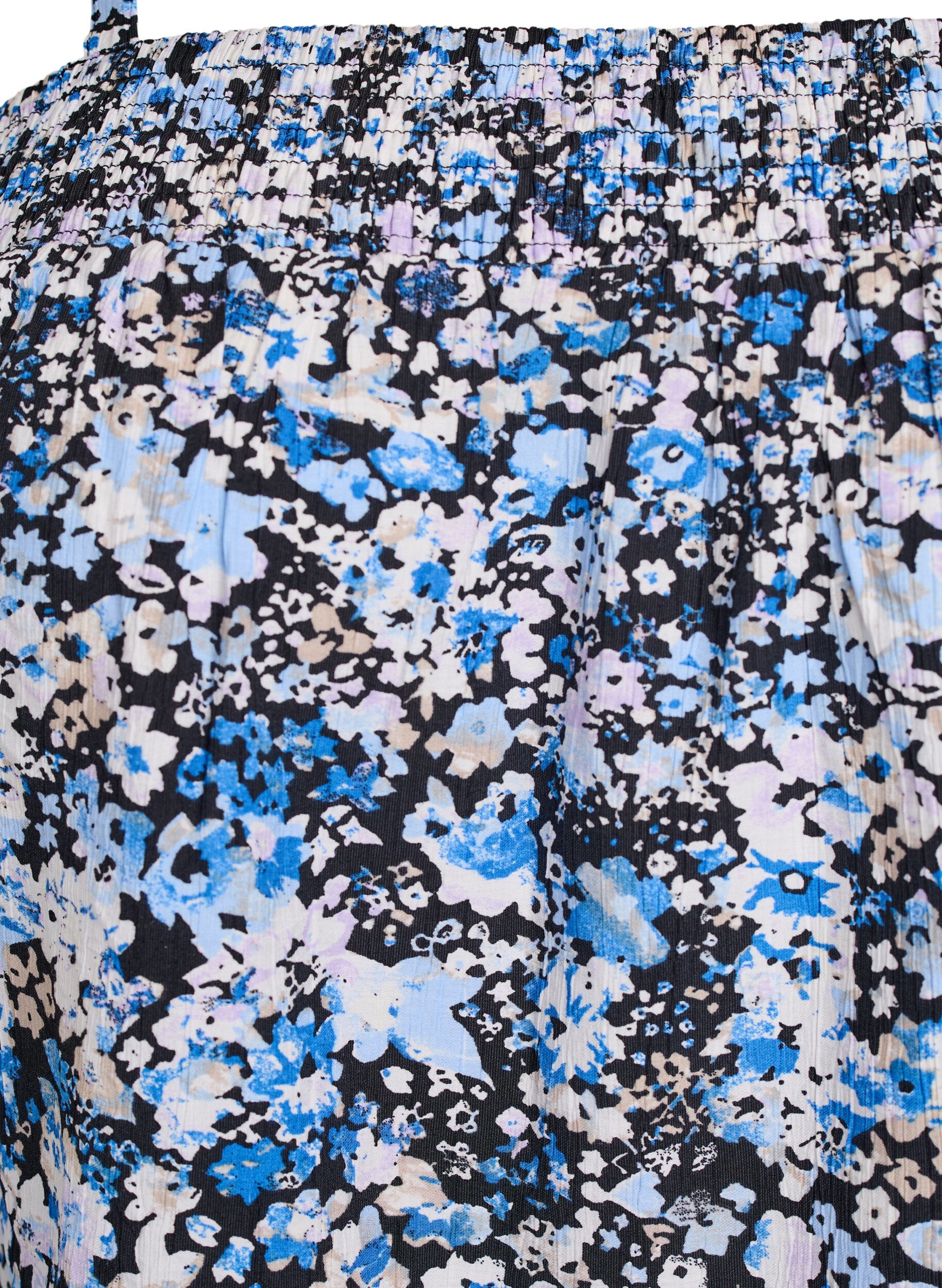 Zizzi Viscose top met smalle bandjes, Zwart, Packshot image number 2