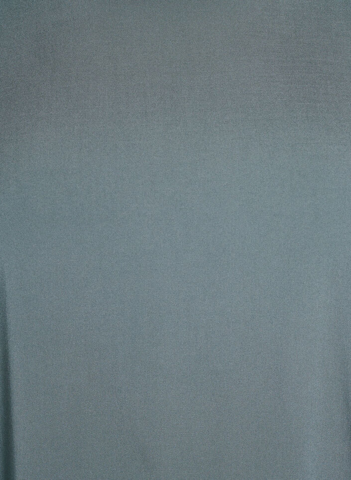 Geweven blouse met korte mouwen en ronde hals, Groen, Packshot image number 2