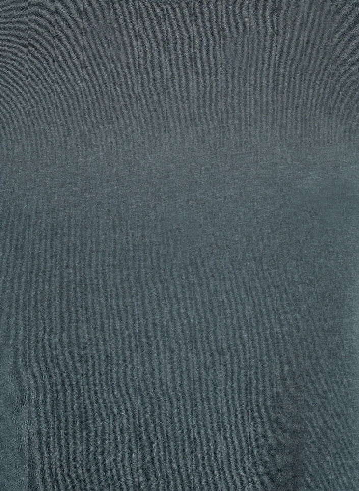 T-shirt met korte mouwen van katoenmix, Groen, Packshot image number 2