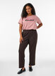 Broek met rechte pasvorm, Bruin, Model image number 0