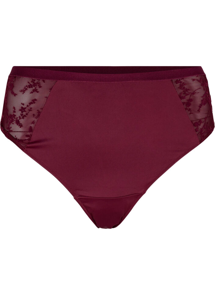 G-string met normale taille, Bordeaux Ass, Packshot image number 0
