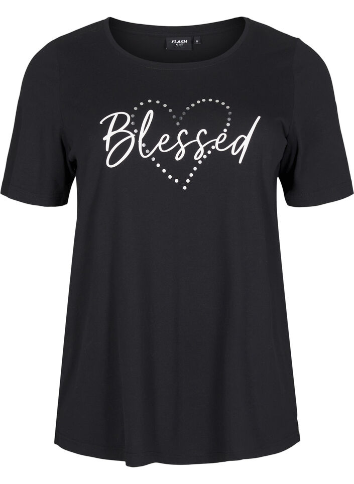 FLASH - T-shirt met motief, Zwart, Packshot image number 0
