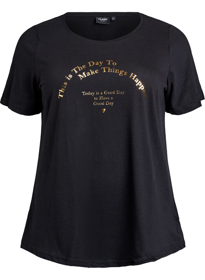 FLASH - T-shirt met motief, Zwart, Packshot image number 0