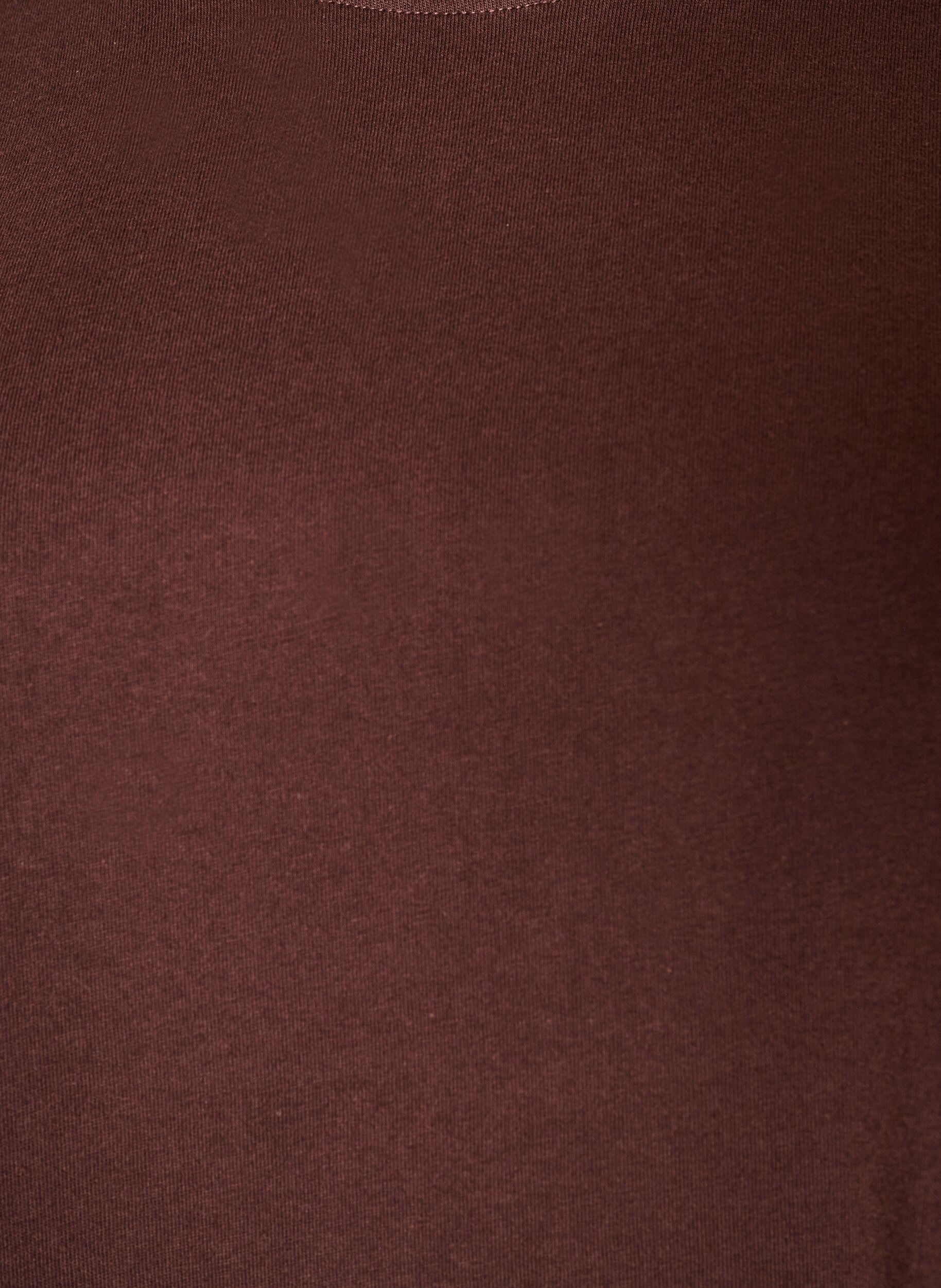 ZizziBasic T-shirt met lange mouwen, Bruin, Packshot image number 2