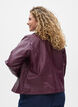 Imitatieleer bikerjack, Donker Bordeaux, Model image number 2