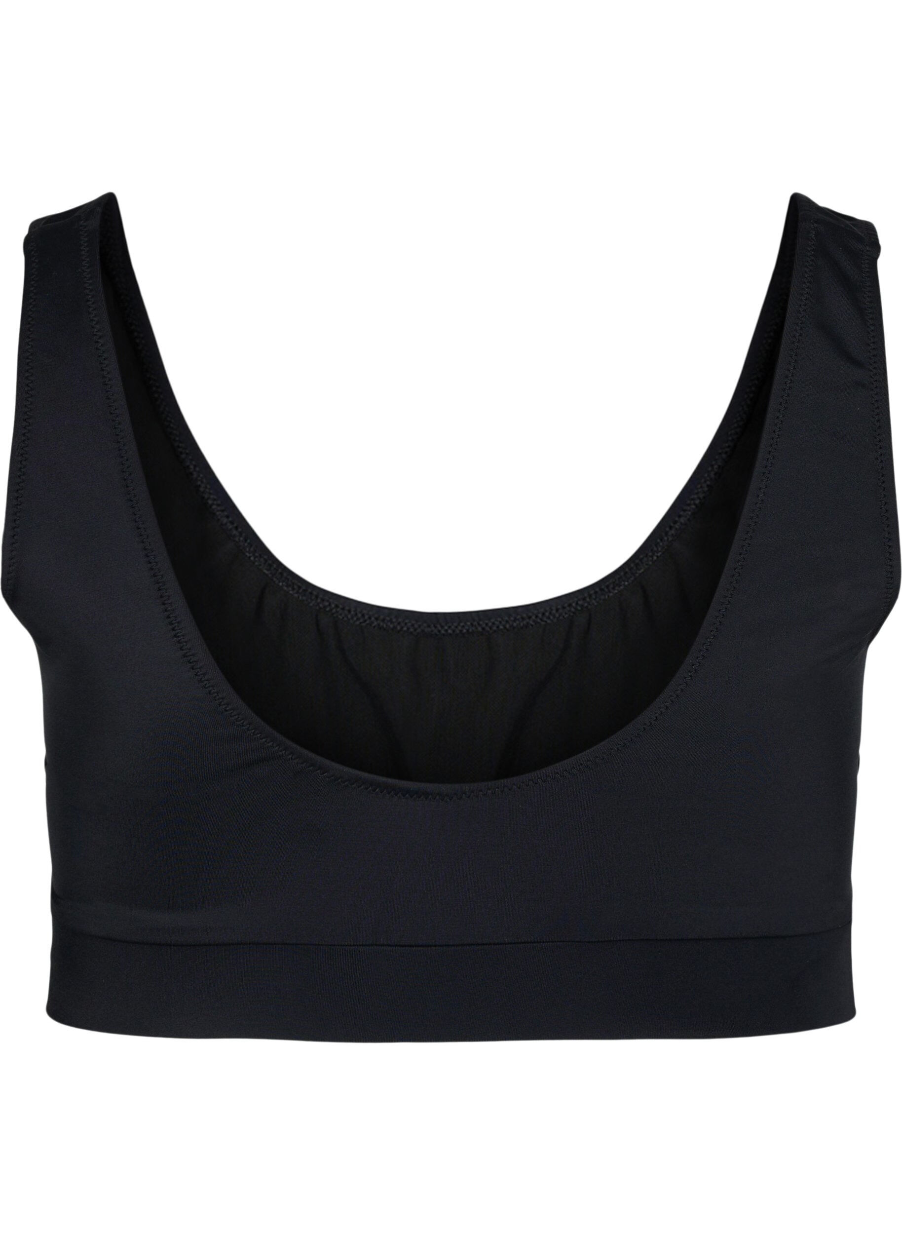 Zizzi Bikinitop met print en ronde hals, Black, Packshot image number 1