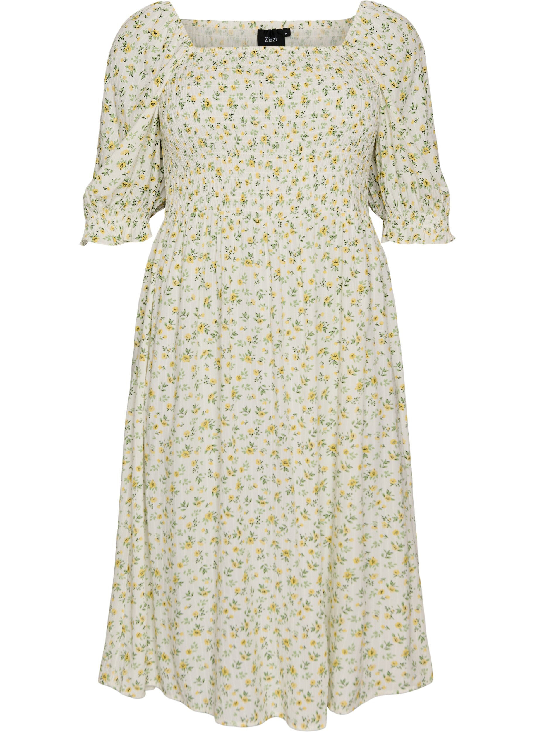 Gebloemde viscose zomerjurk