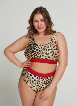 Bikinitop, Young Leopard Print, Model image number 2