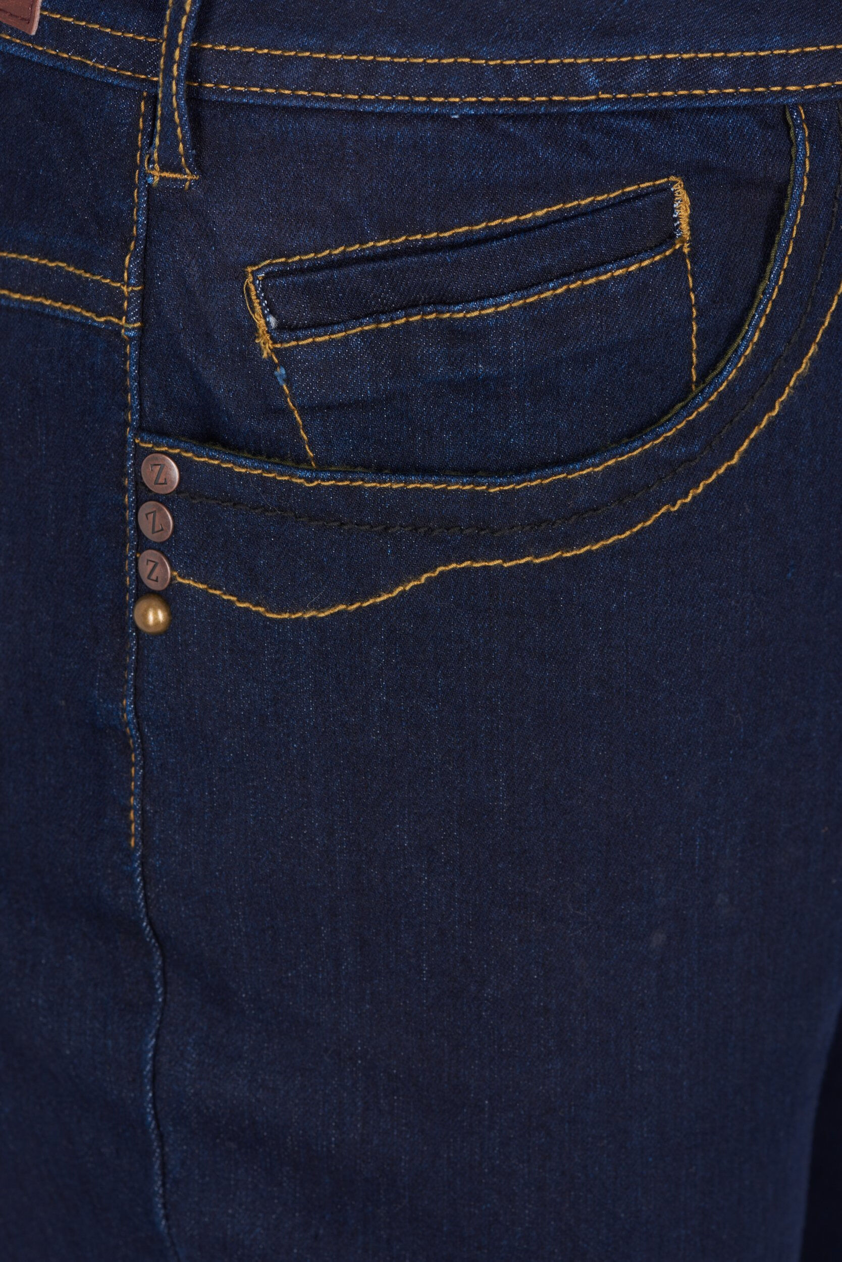 Zizzi Slim fit Vilma jeans met hoge taille, Blauw, Packshot image number 2