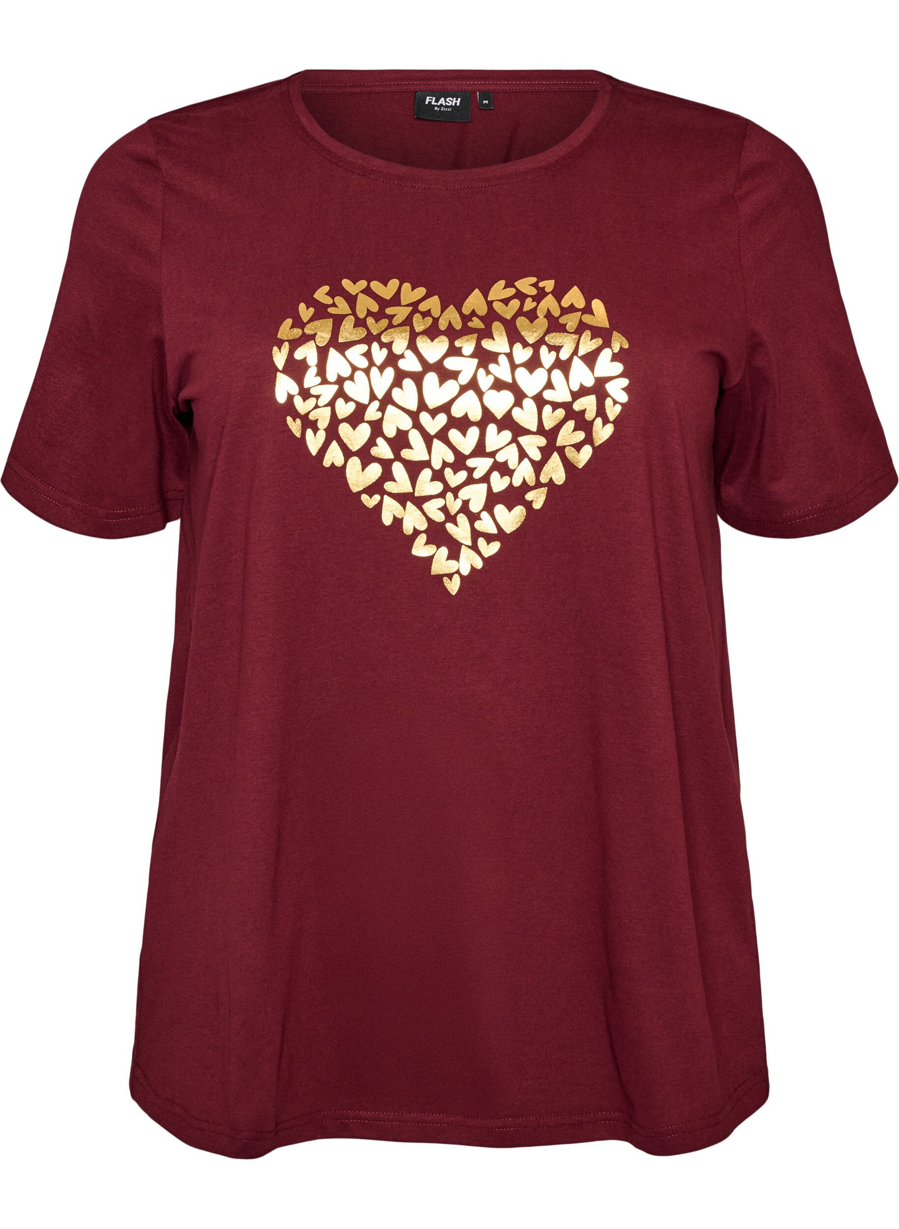 ZizziT-shirt met motief, Rood, Packshot image number 0