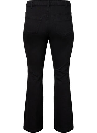 Ellen bootcut jeans met hoge taille, Black, Packshot image number 1