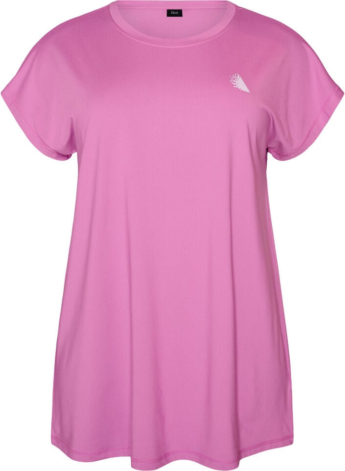 Lang workout T-shirt, Roze, Packshot image number 0