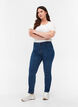 Extra slim fit Amy jeans met hoge taille, Blauw, Model image number 0
