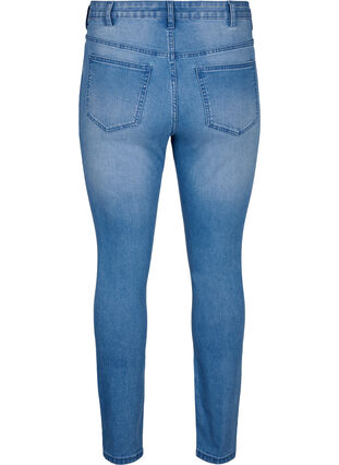 Amy jeans met super slim fit en ripped details, Blue denim, Packshot image number 1