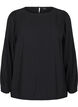 Blouse met zilveren glitter, Zwart, Packshot image number 0