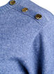 Breisel blouse met knoopdetail, Blauw, Packshot image number 3