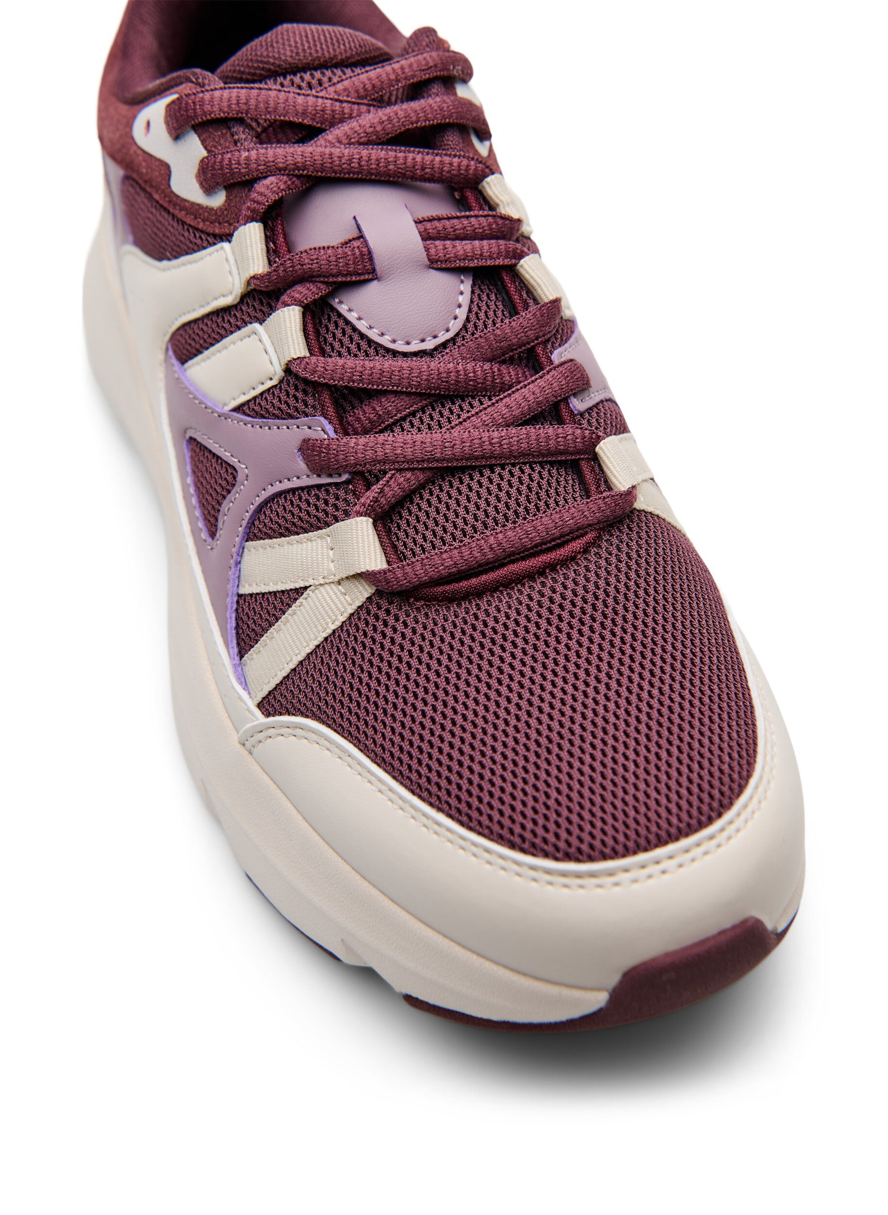 Zizzi Comfortabele sneakers met een schokabsorberende zool, Red, Packshot image number 3