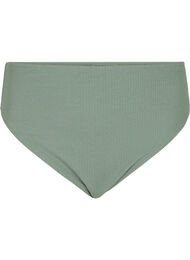 Bikinislip met crêpestructuur, Groen