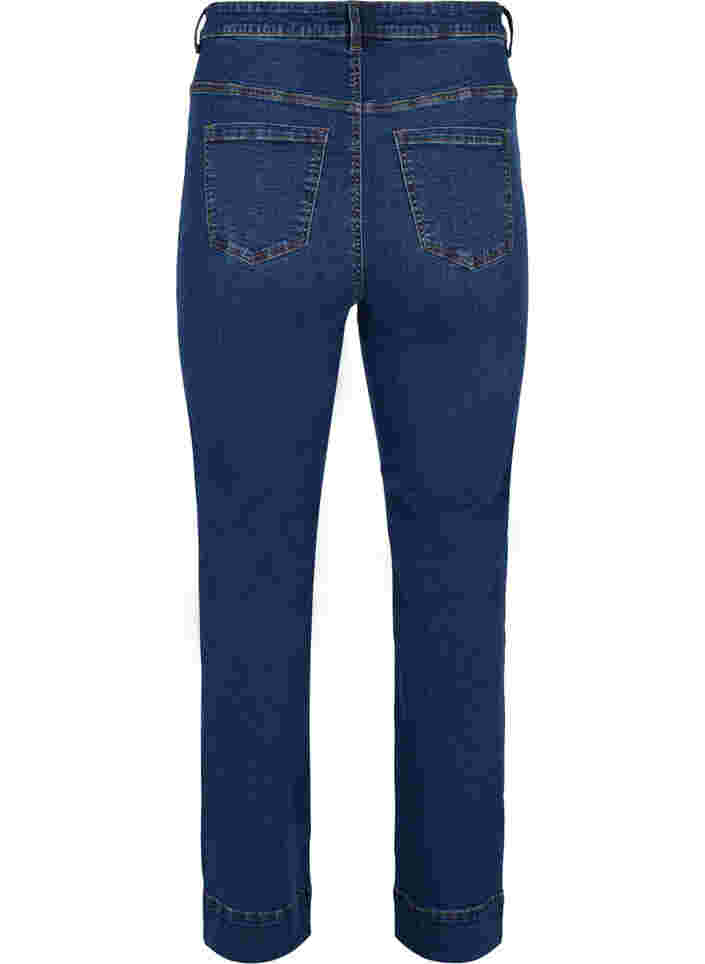 Regular fit Megan jeans met extra hoge taille, Blue denim, Packshot image number 1