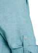 Tuniek van linnen en viscose met A-vorm, Blauw, Packshot image number 3
