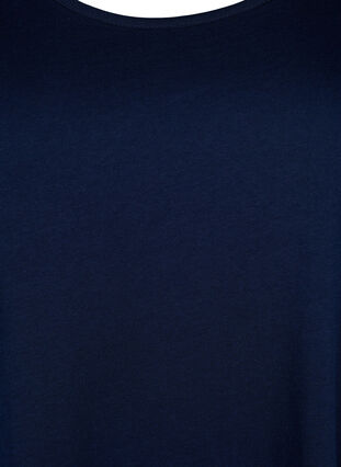 Mouwloze katoenen jurk met a-vorm, Navy Blazer solid, Packshot image number 2