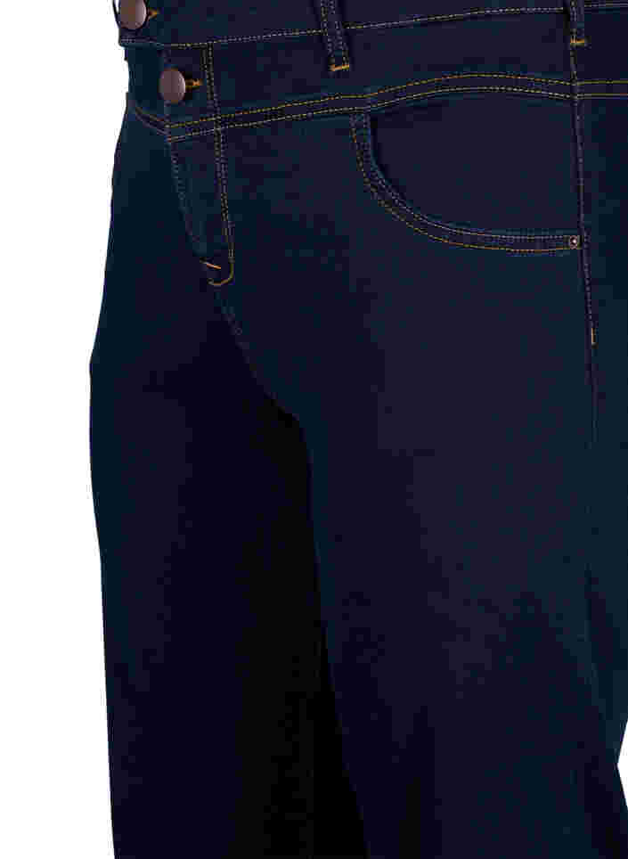 Regular fit Gemma jeans met hoge taille, Blue denim, Packshot image number 2