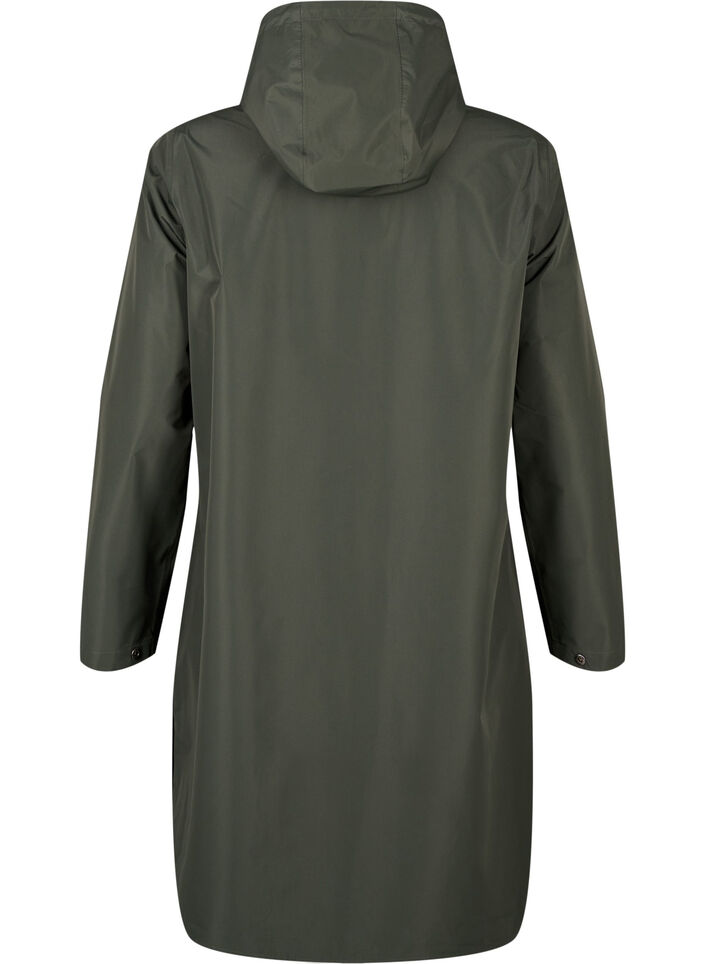 Regenjas met zakken en capuchon, Groen, Packshot image number 1