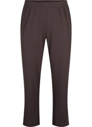 Broek met rechte pasvorm, Bruin